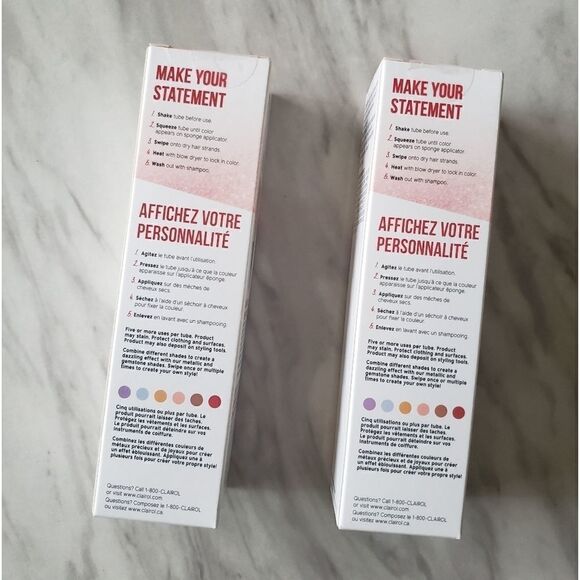 2X Clairol Color Crave Hair Makeup Brilliant Ruby Red NWT - Picture 2 of 4